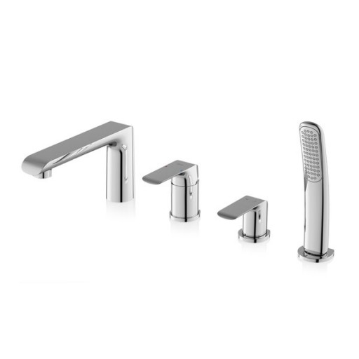 Смеситель на борт ванны RAVAK Flat FL 026.00 X070120 однорычажный хром